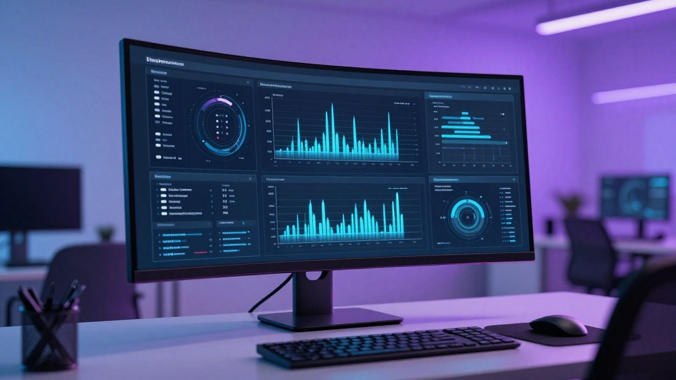 Digital strategy and analytics dashboard interface