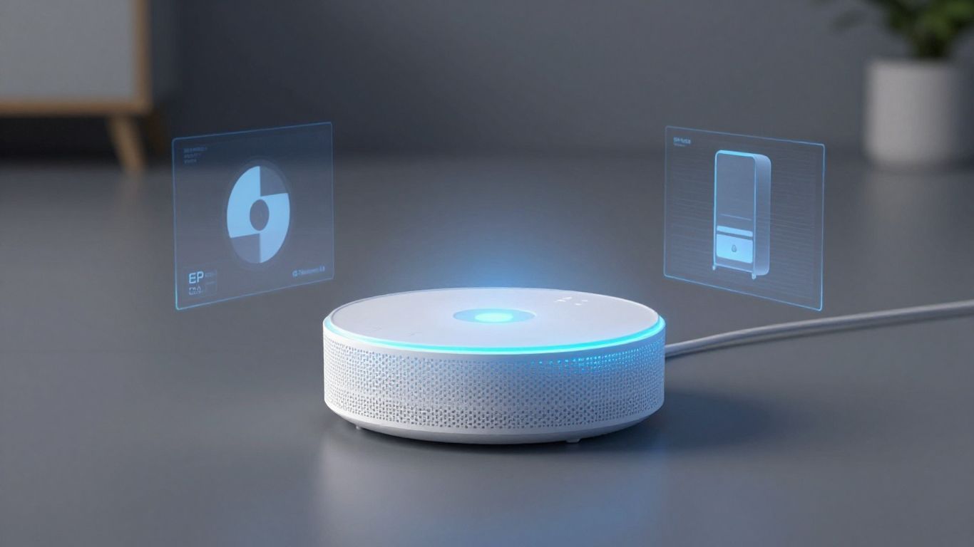 EP Cube 2.0 smart home hub with dual cores and connected devices.