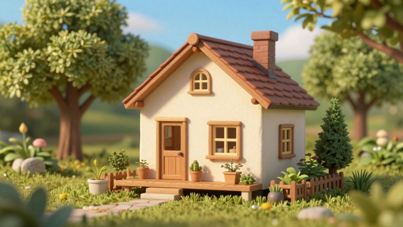 Cozy tiny home in a scenic natural setting.