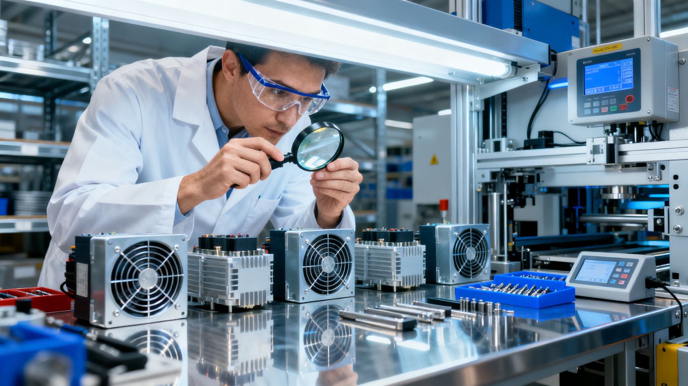 Environmental inspection of hardware production
