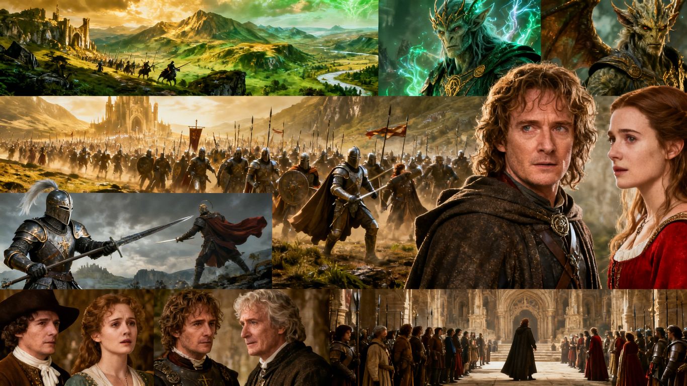 Peter Jackson's diverse filmography montage.