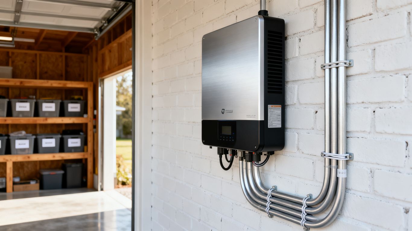 Residential solar energy setup
