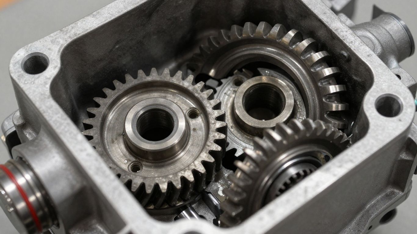 Used Toyota gearbox with visible gears