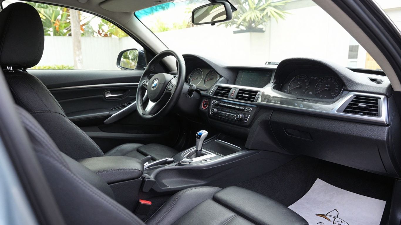Innenraum eines gepflegten gebrauchten BMW