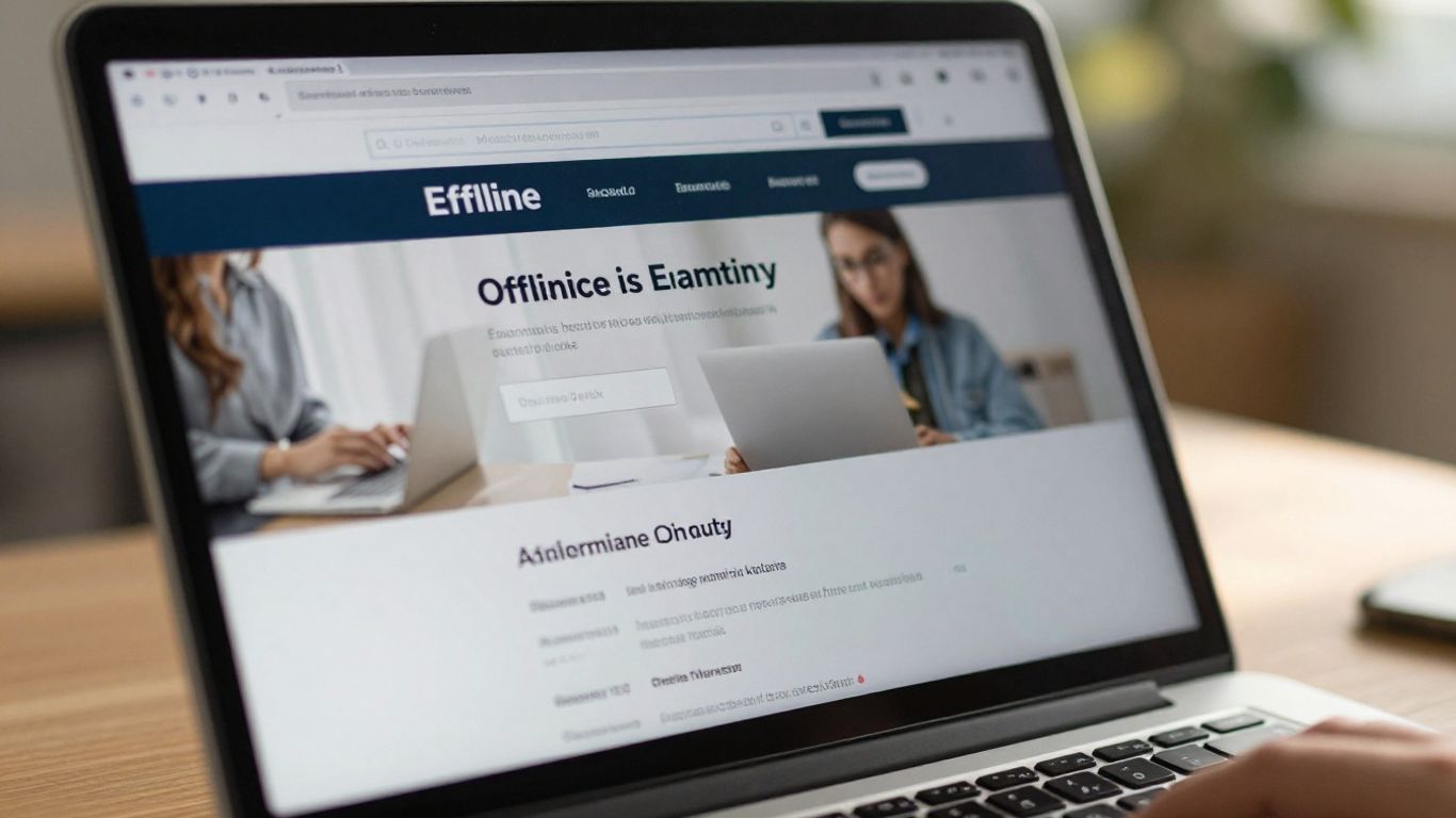 Affiliate marketing checklist on a laptop screen.