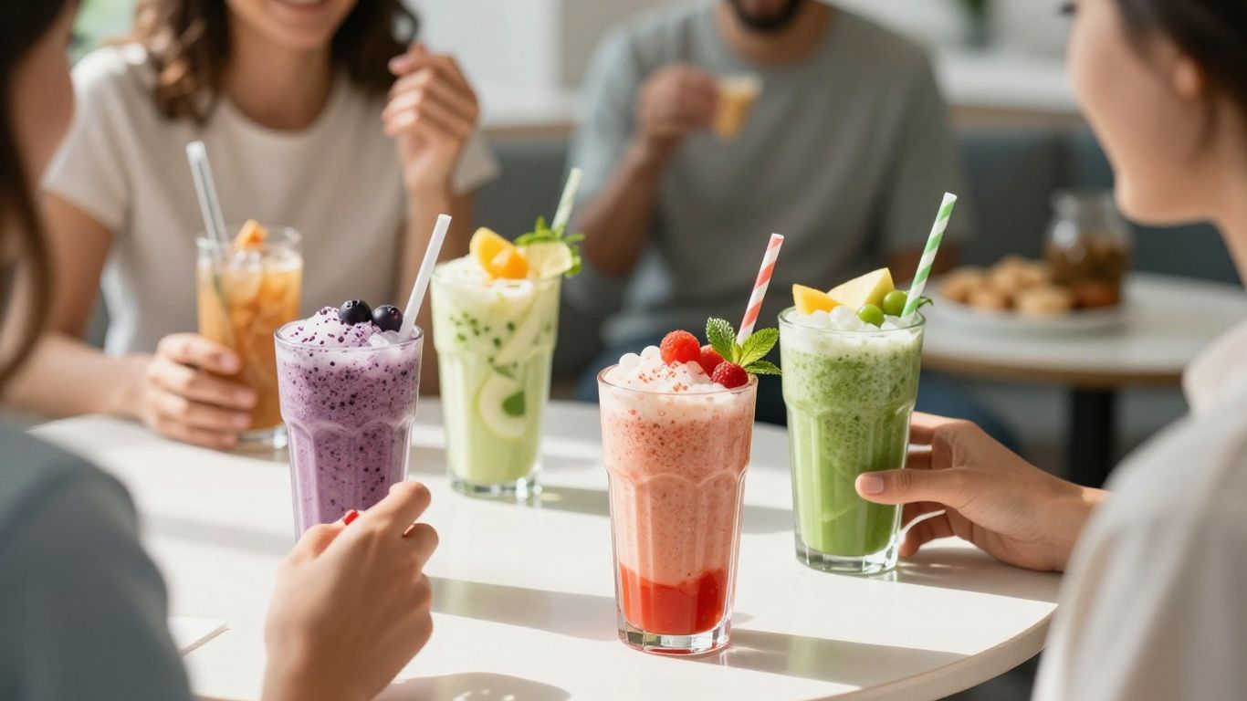 Herbalife Nutrition Club with people enjoying shakes