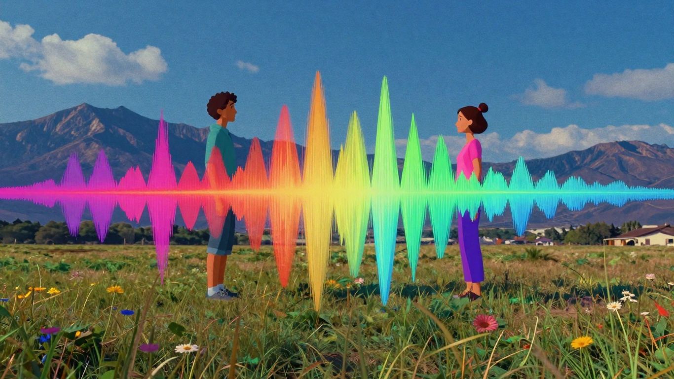 AI video generation from audio waveform