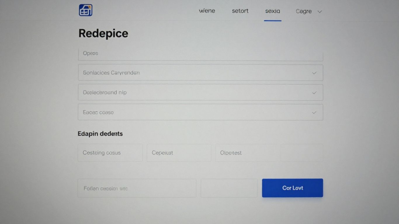 Zjednodušený formulář na webu