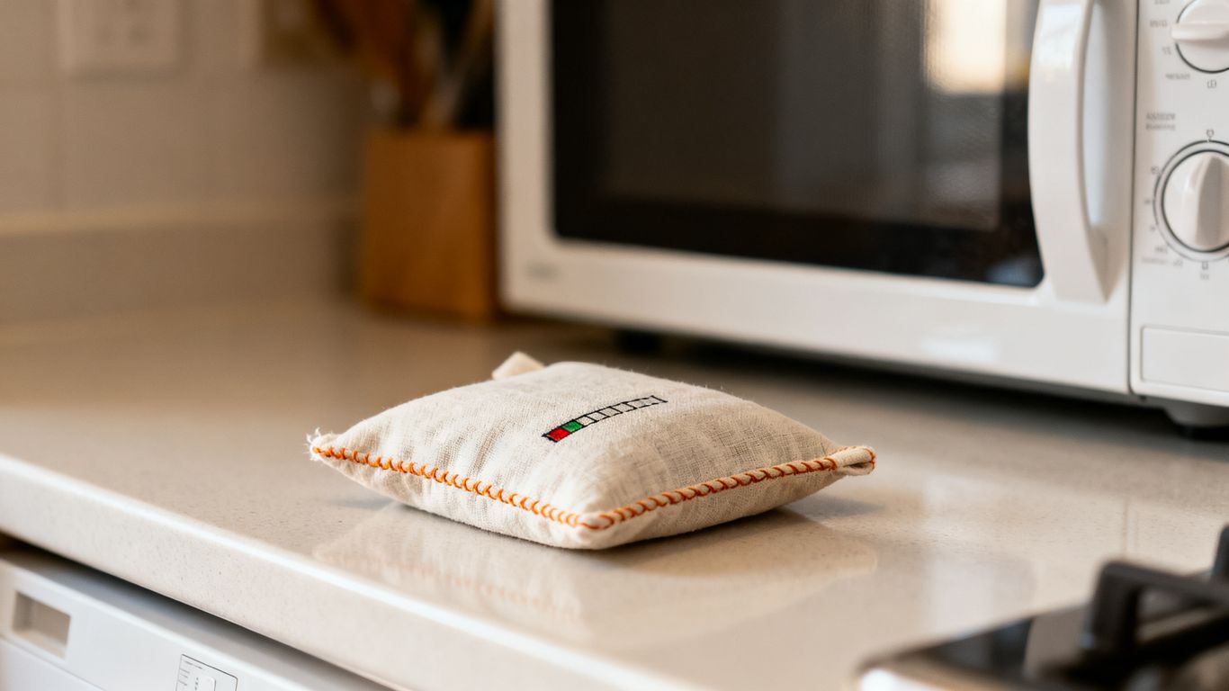 Safe heating process for a reusable desiccant bag