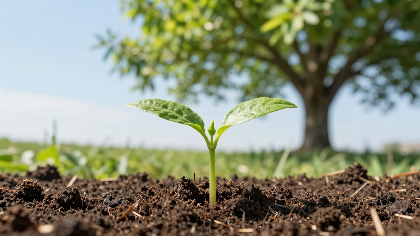 Schnelles Wachstum von Pflanzen, von der Zelle bis zum Baum.