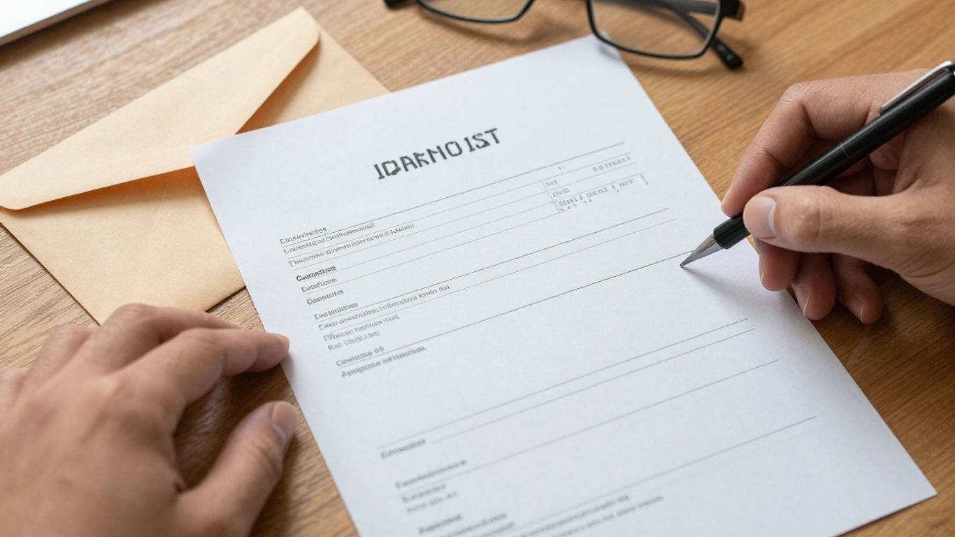 Paper bank statement beside home mail