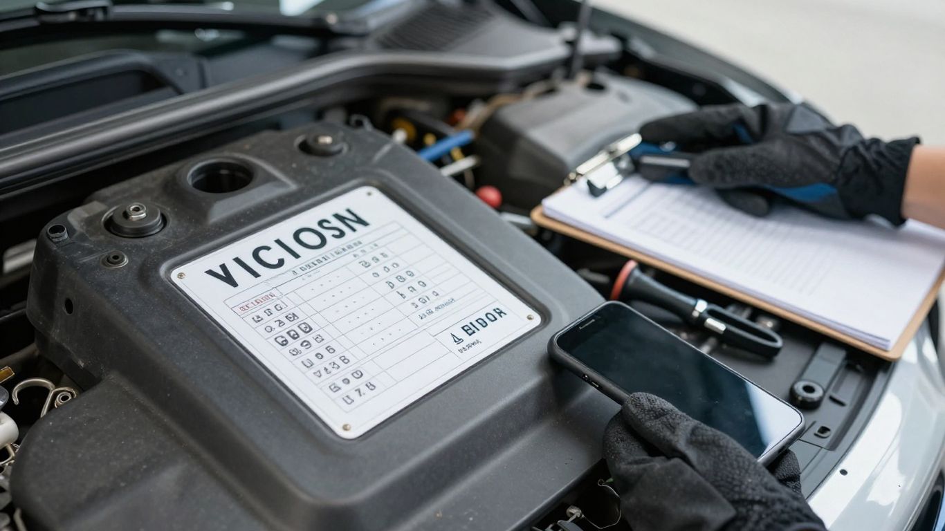 Vehicle identification details for accurate parts ordering