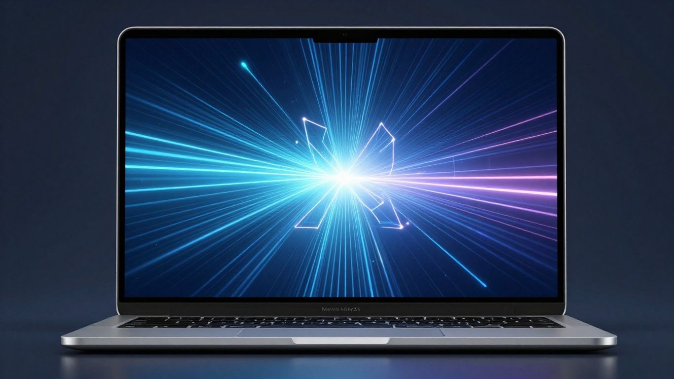 Merlin AI chat assistant interface on a laptop.