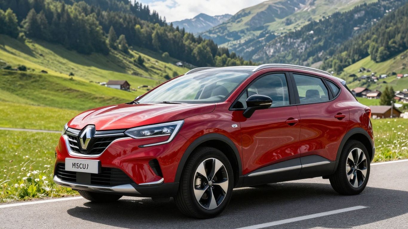 Renault Captur SUV auf Schweizer Bergstraße