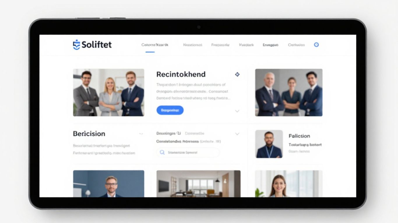 Modern website with integrated CRM features