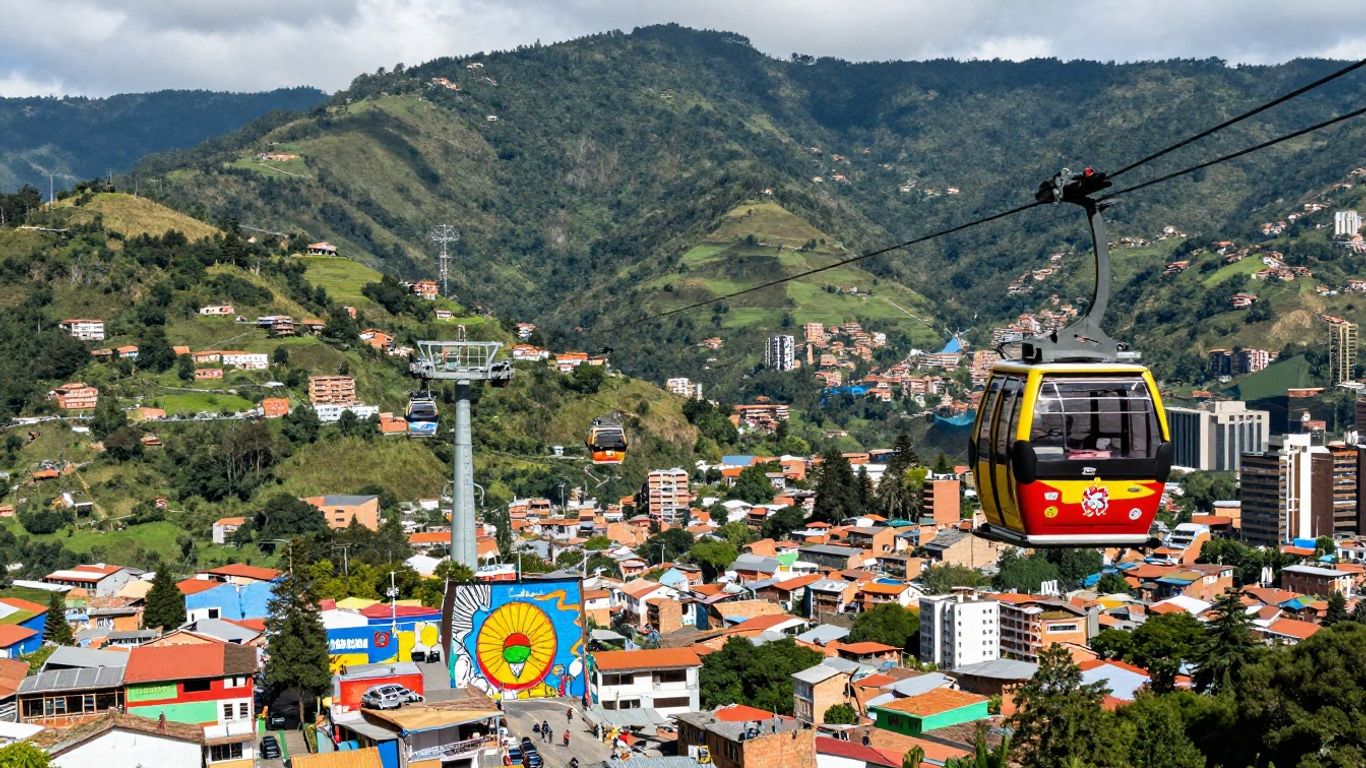 Medellin tours: cable cars, street art, city views.