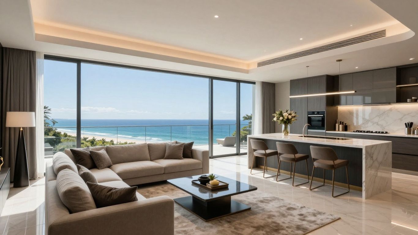 Luxury Gold Coast sub-penthouse with ocean views.