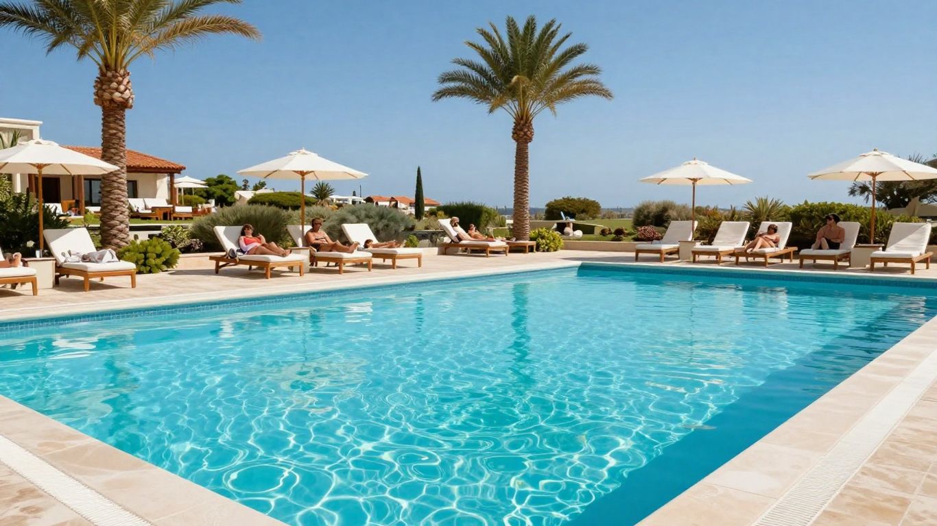 Luxury pool at a Cyprus all-inclusive resort