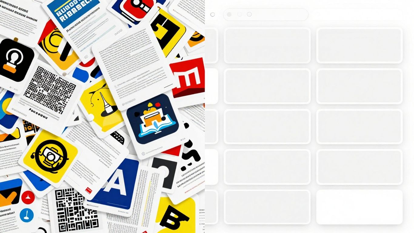 Organized digital ad interfaces replacing chaotic campaign elements.