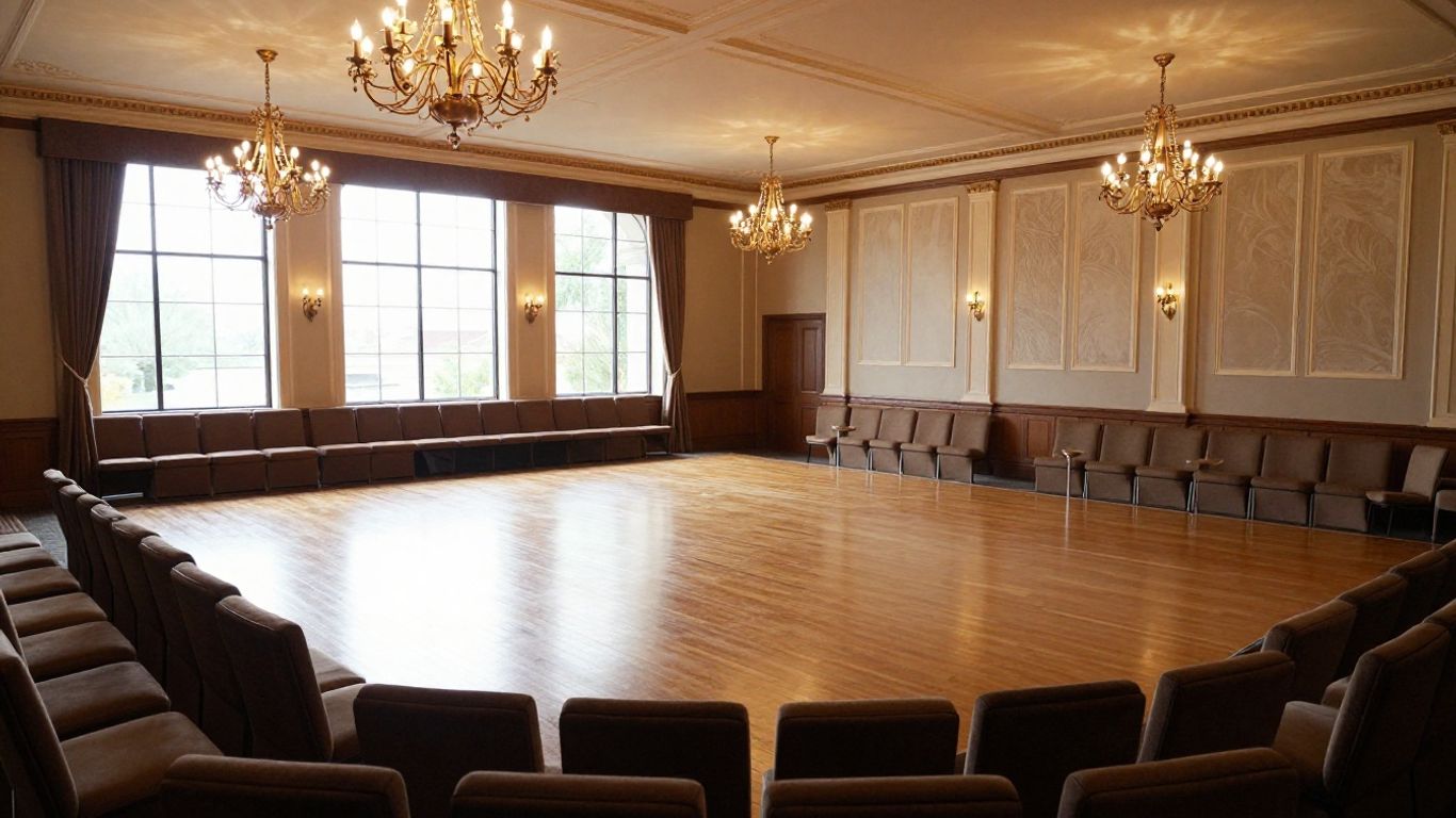 Elegant event venue interior in Dallas, Texas.