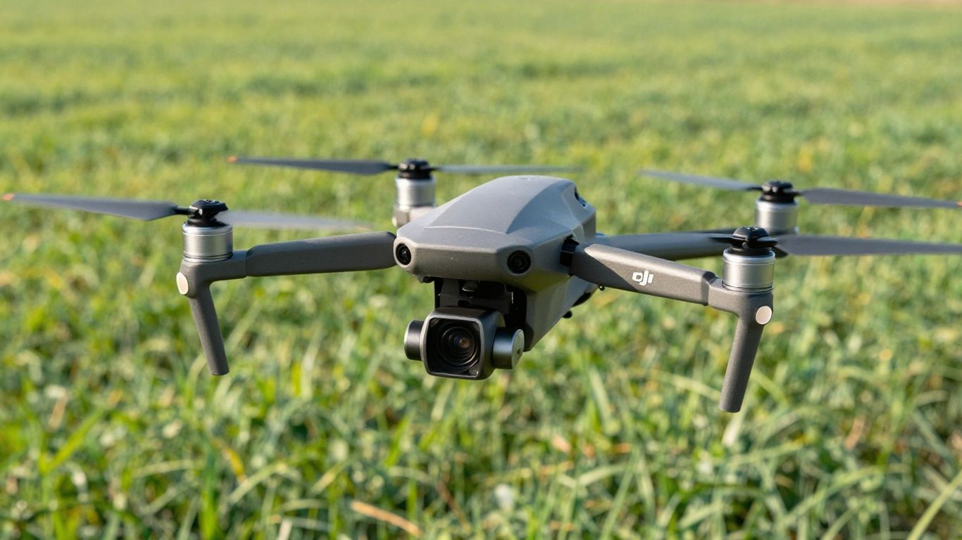 DJI Agras T40 drone spraying a field