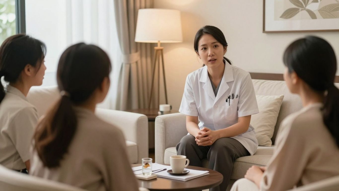 Singapore specialist consultation with Indonesian family