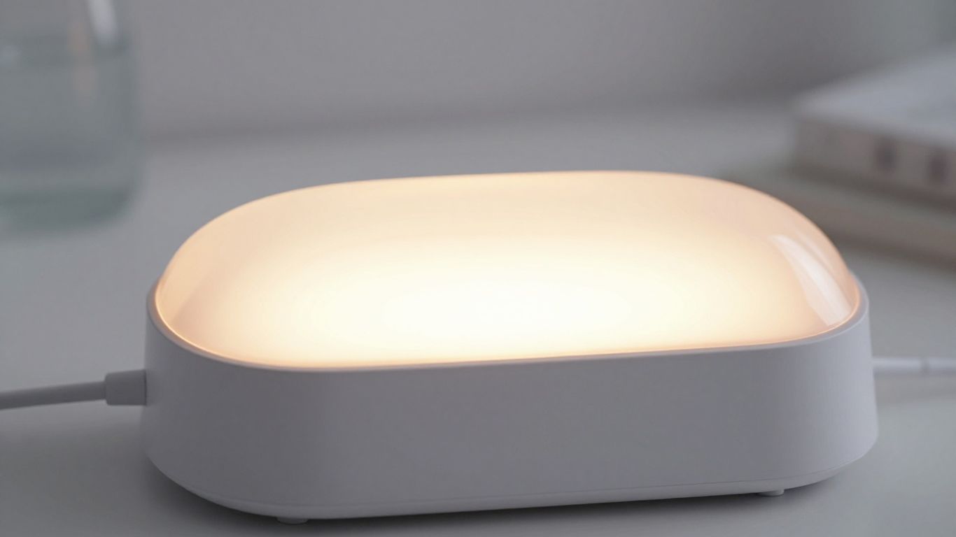 Lichttherapiegerät mit warmem Licht