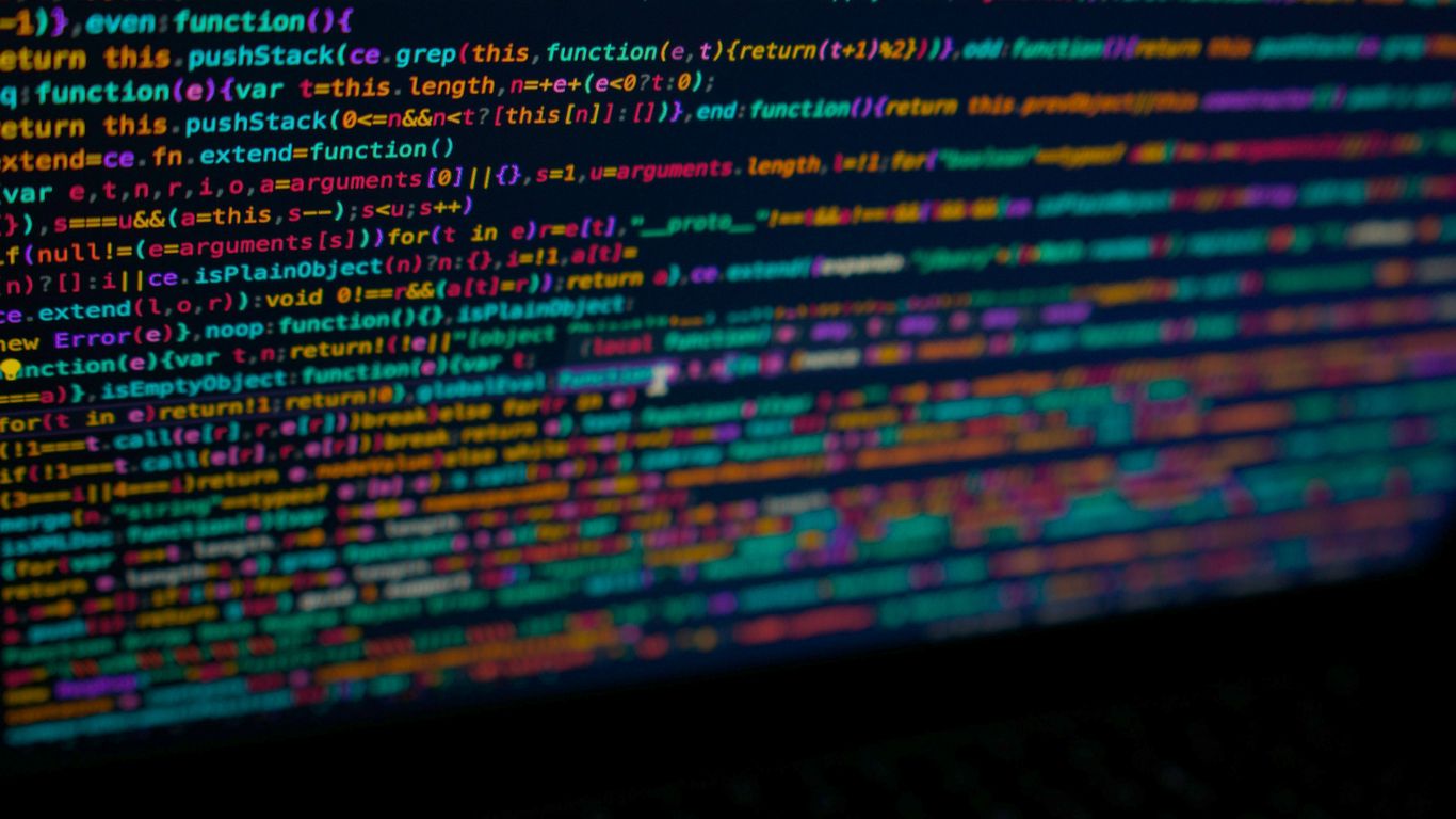 a close up of a computer screen with a lot of text on it