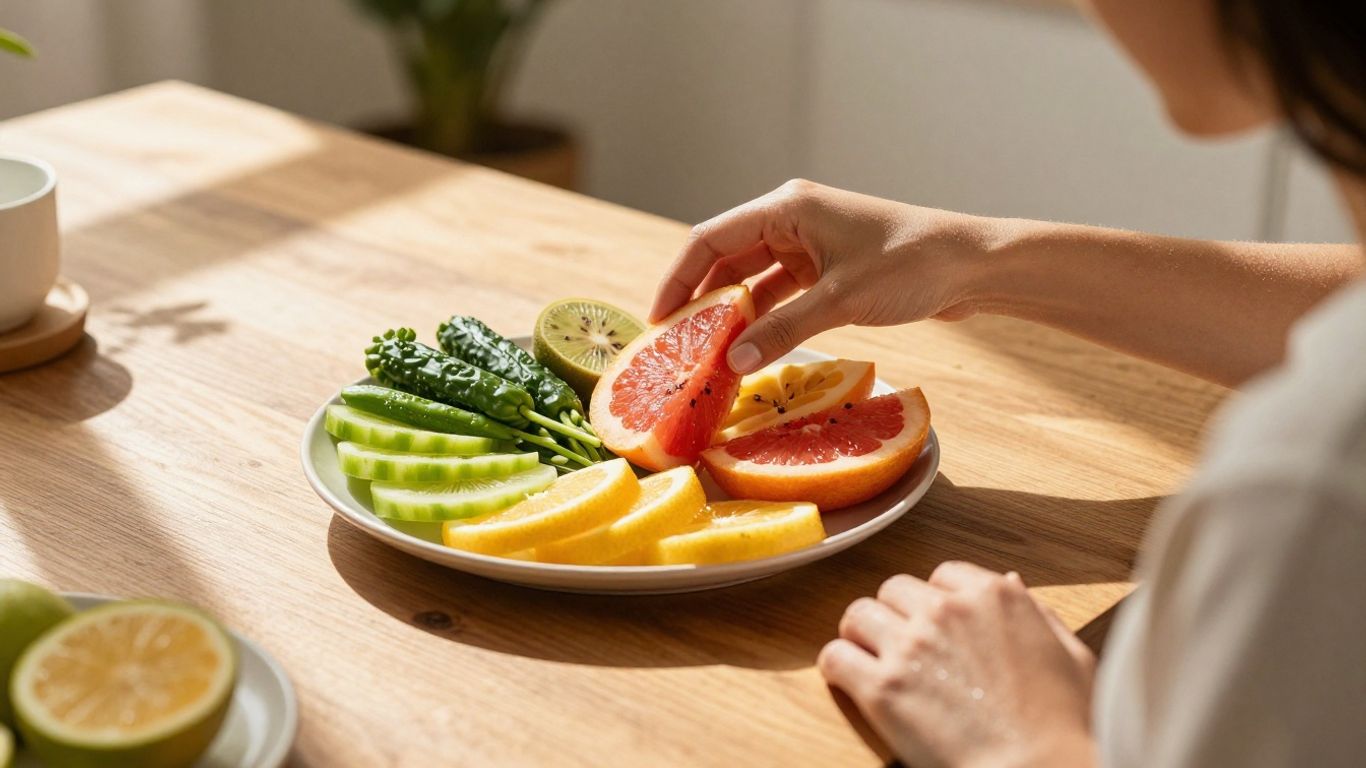 Lichttherapie und gesunde Ernährung für Energie