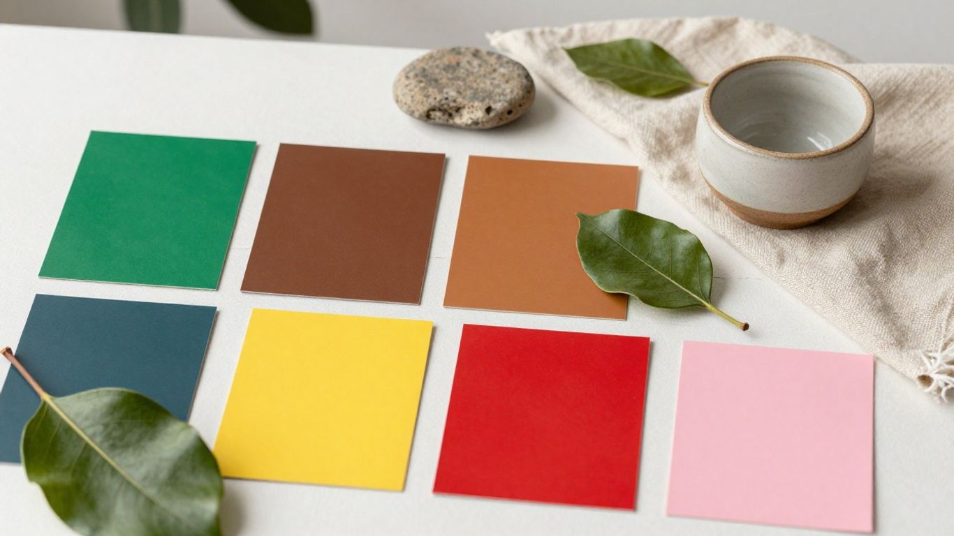 Palette naturelle de couleurs tendance 2026