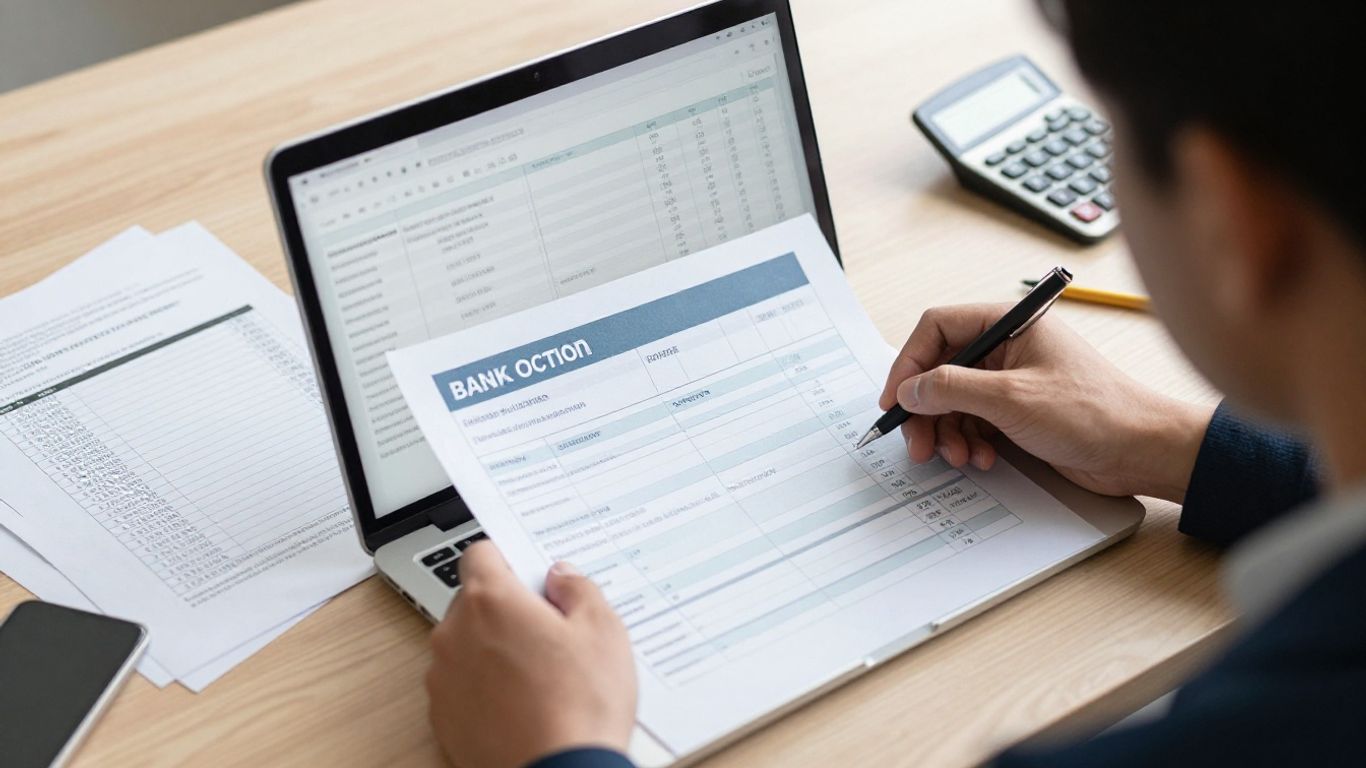 Bank statement PDF conversion workspace