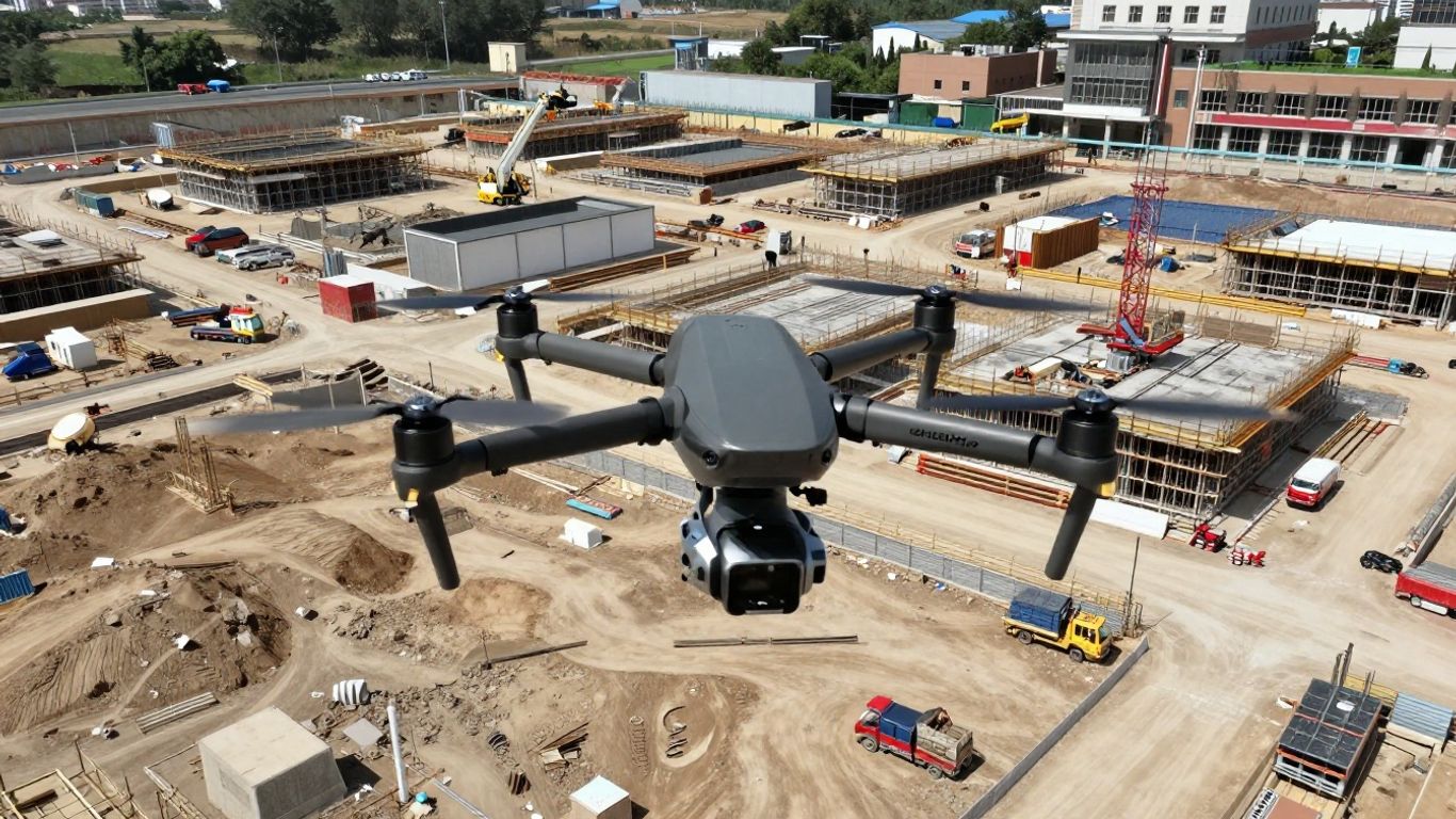 Drone surveying infrastructure for 3D modeling.