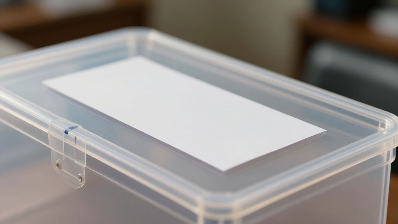 Ballot box with a secure seal, highlighting election integrity.