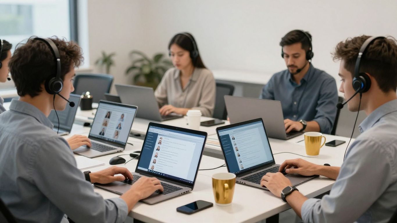 Agents collaborating around a customer outreach plan