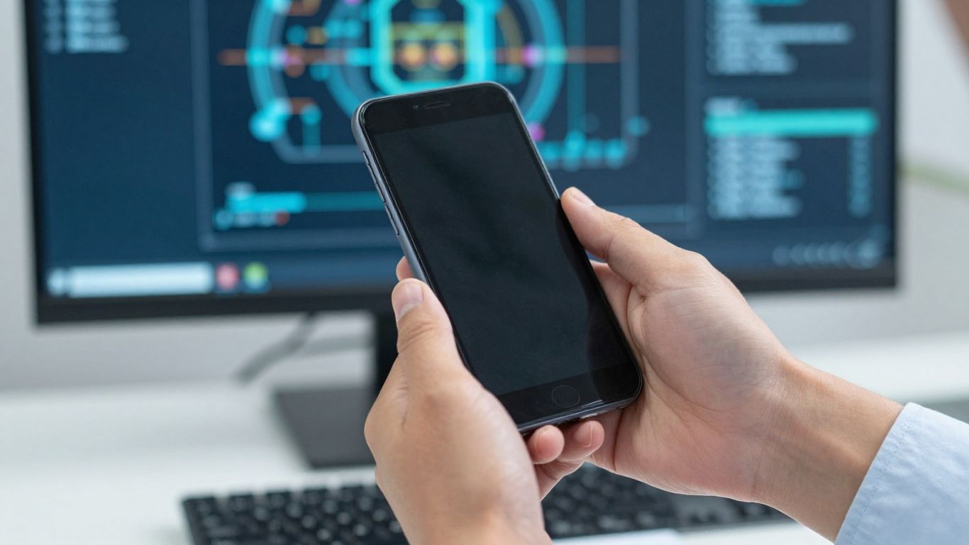 Técnico ayudando a un cliente por teléfono.