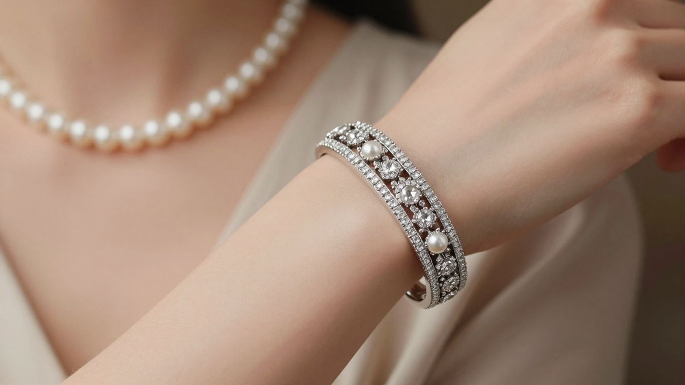 Elegant traditional jewellery on a woman's hand.