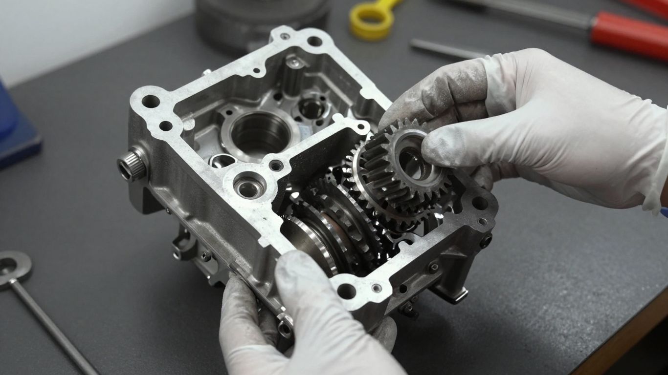 Quality inspection of used car engine components