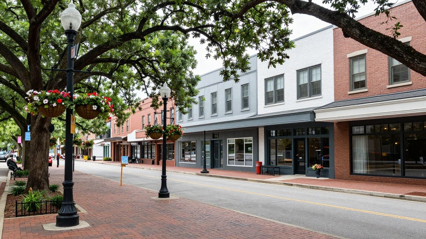 Street view of downtown area