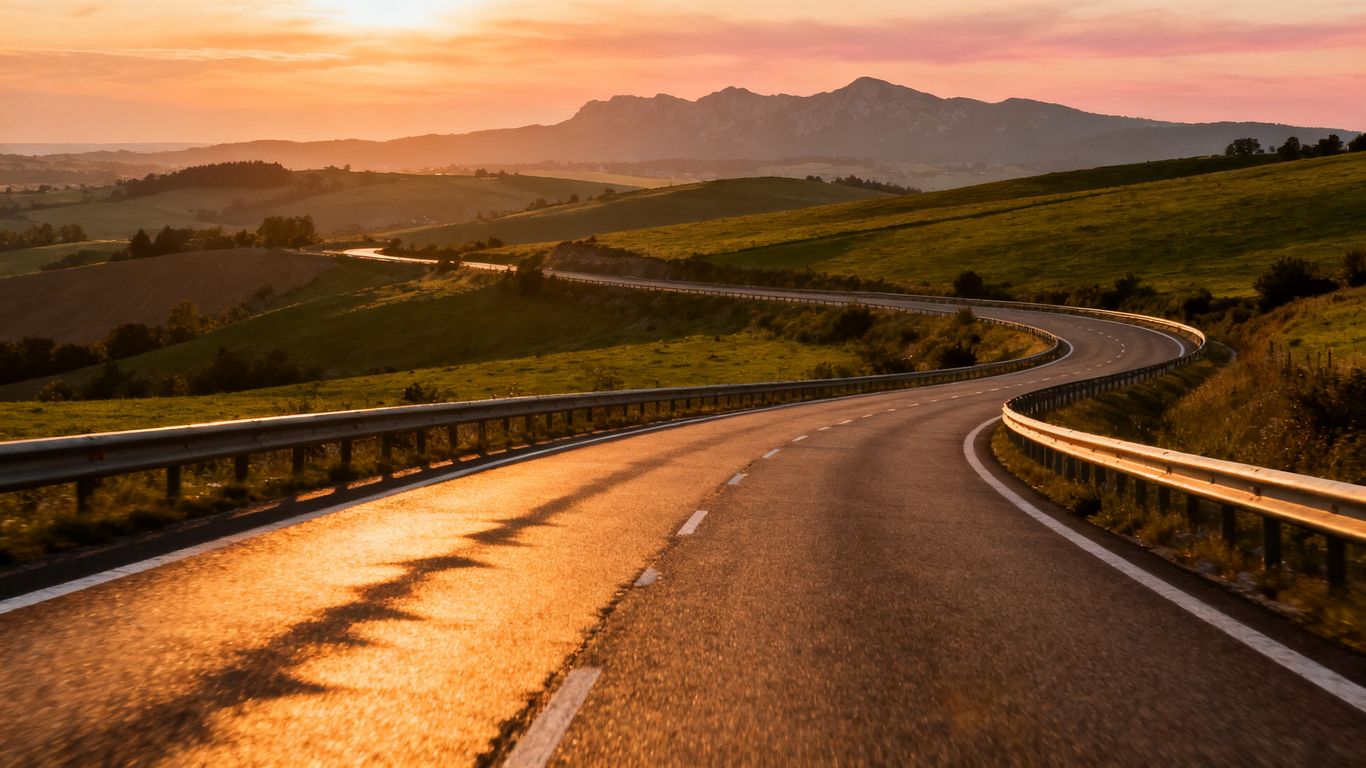 Paysage routier de France
