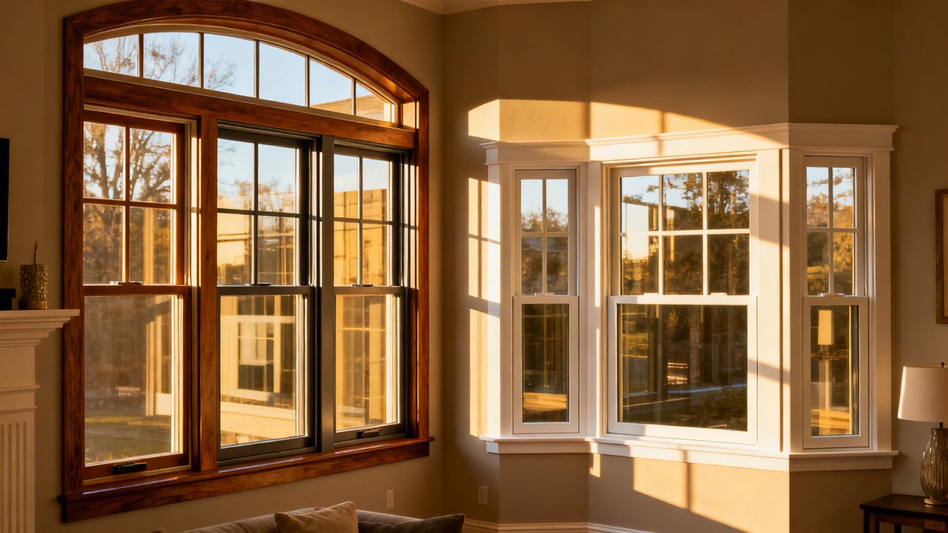 Various window styles in a home
