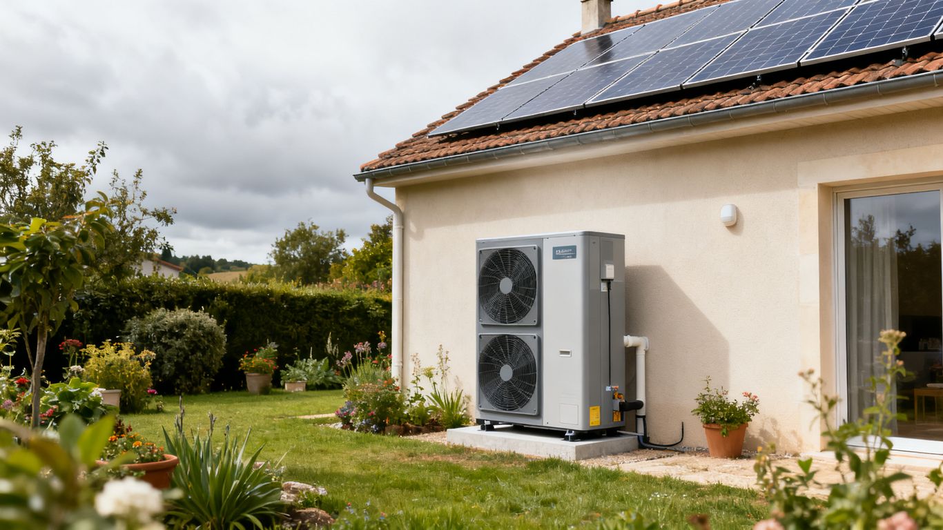 Pompe à chaleur et installation photovoltaïque résidentielle