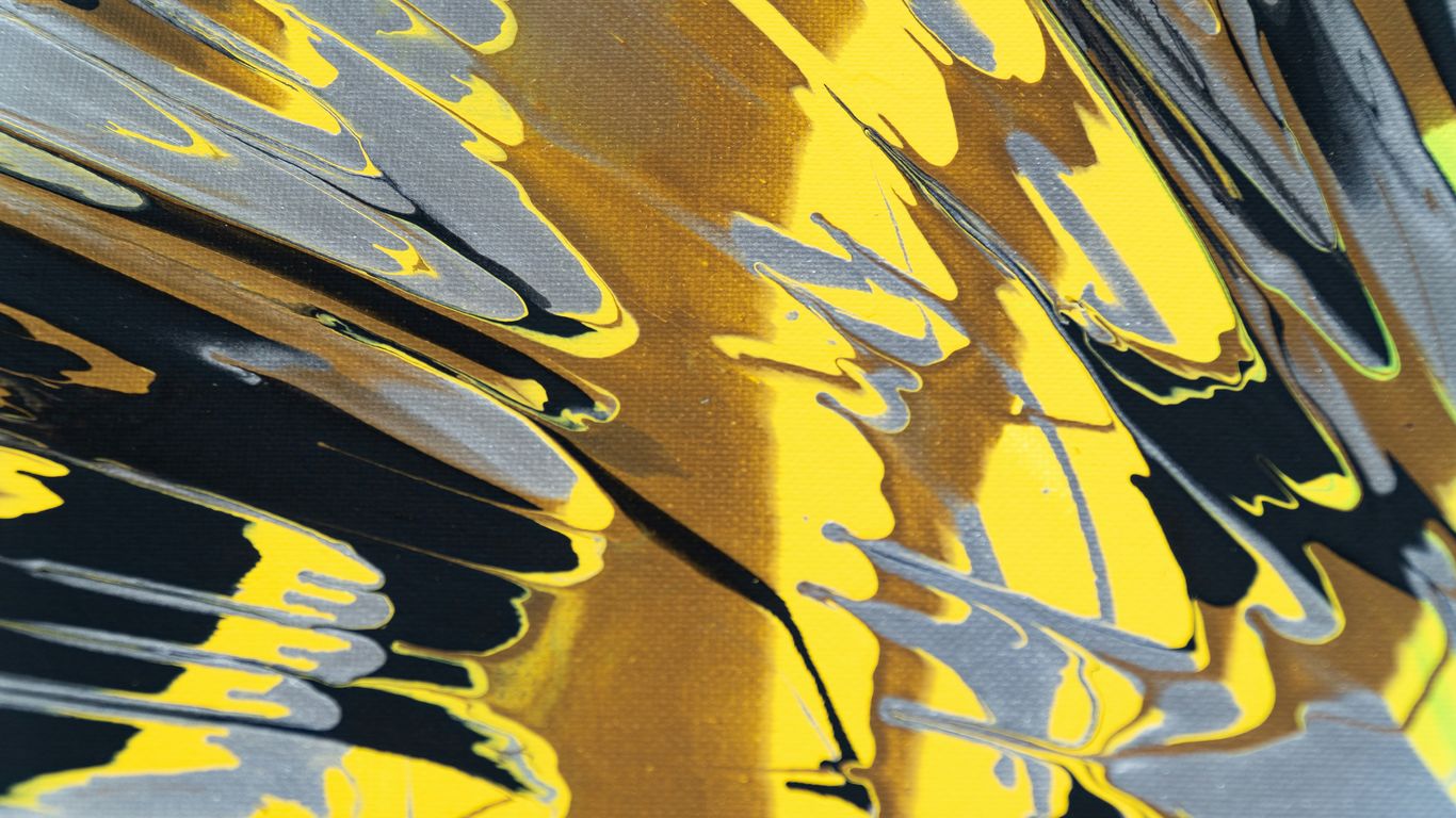 yellow and black striped textile