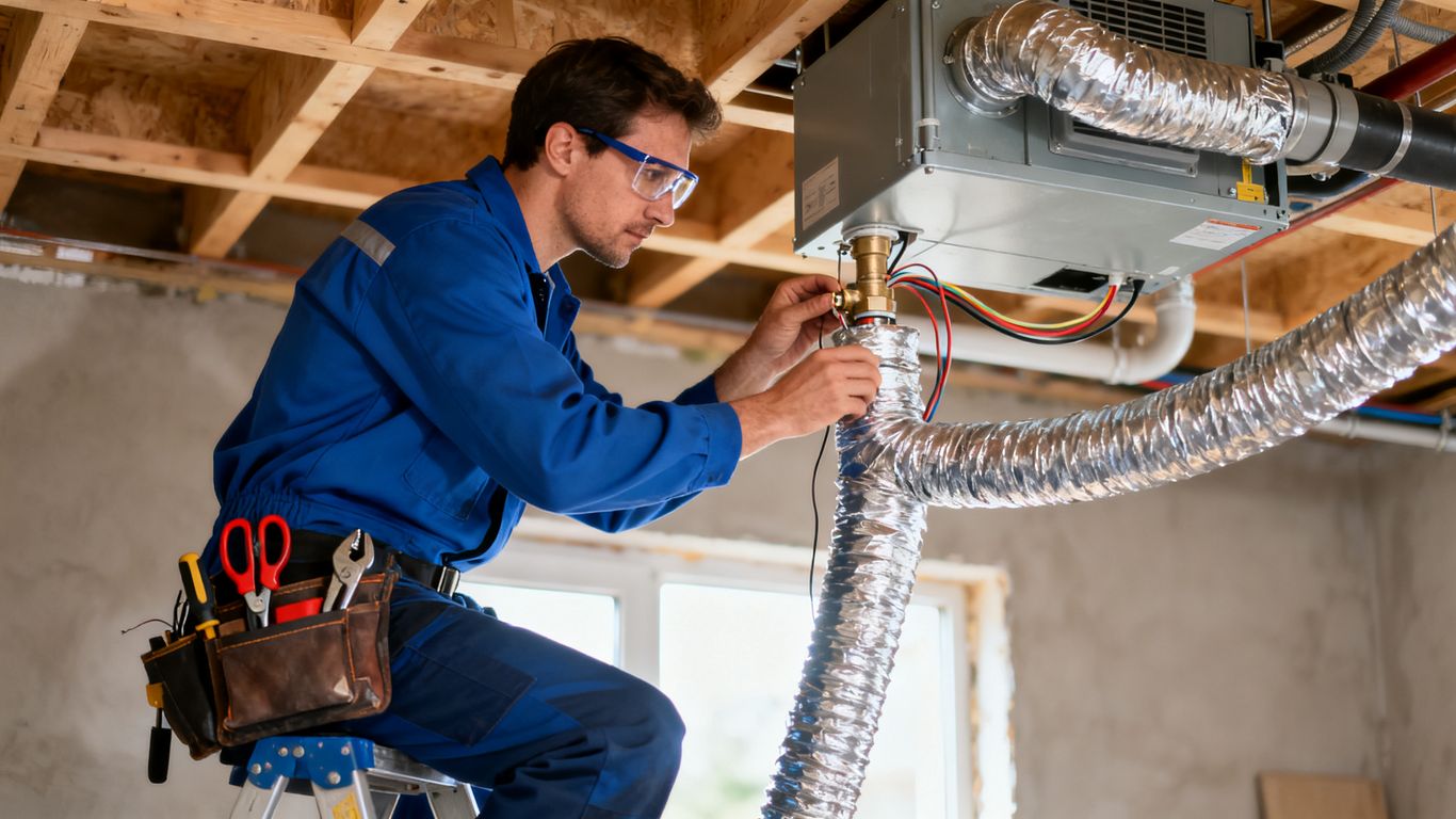 Installation process for ceiling dehumidifiers