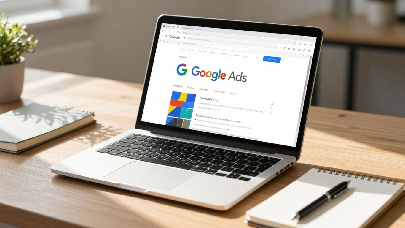 Tela do Google Ads com gráficos e dados de tráfego.