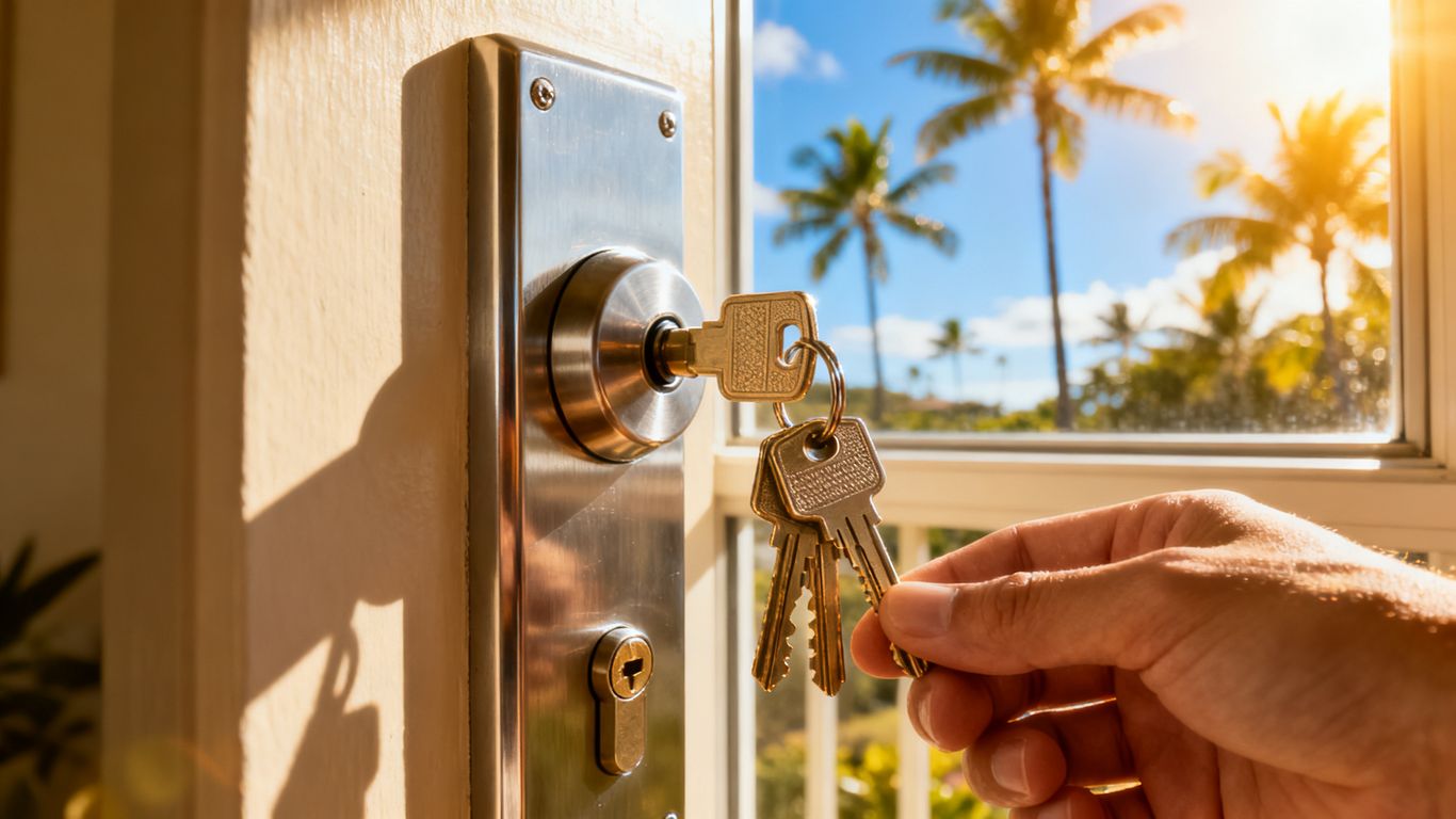 Secure entry to an apartment unit