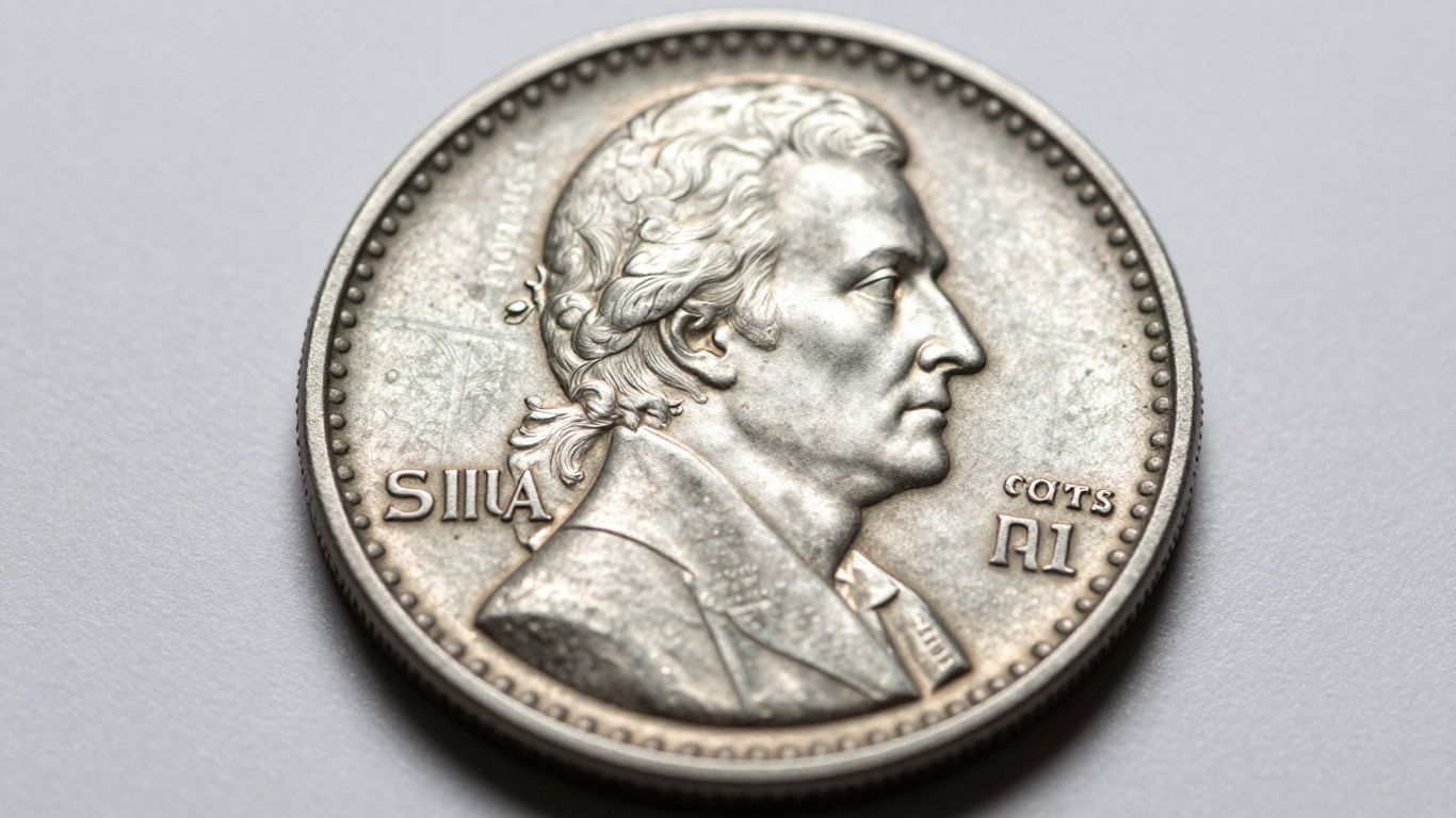 Wartime nickel with Thomas Jefferson's profile.