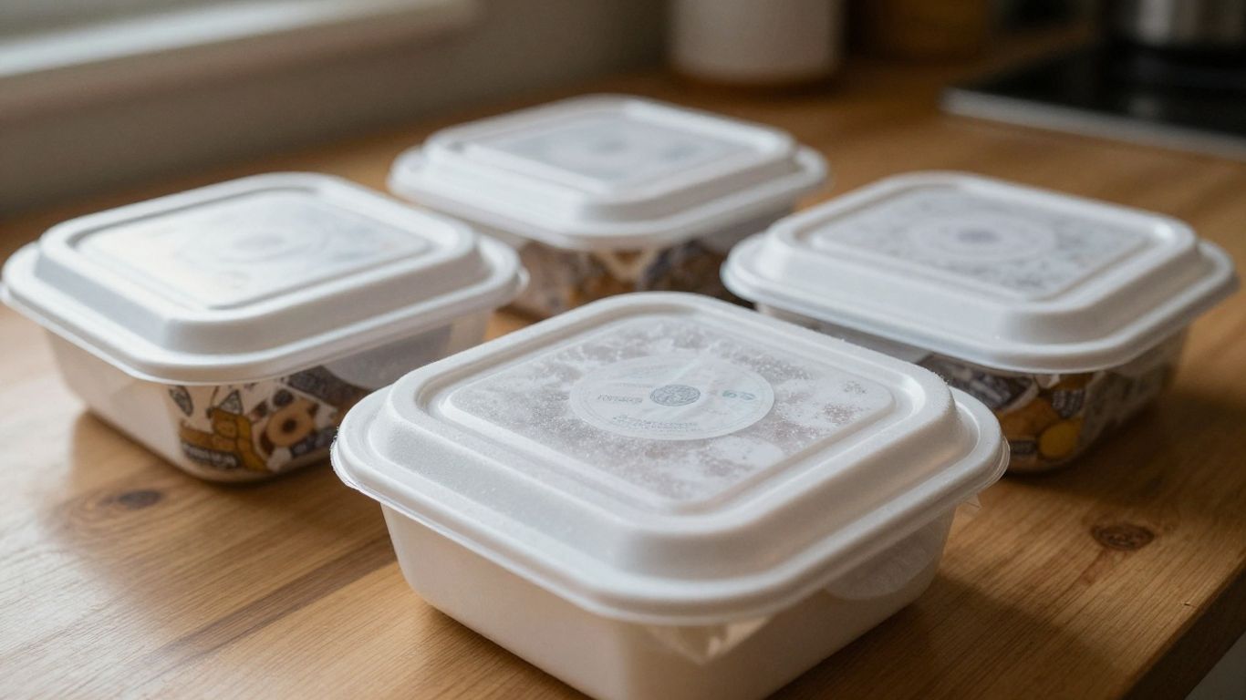 Frozen Indian meal box ready for delivery
