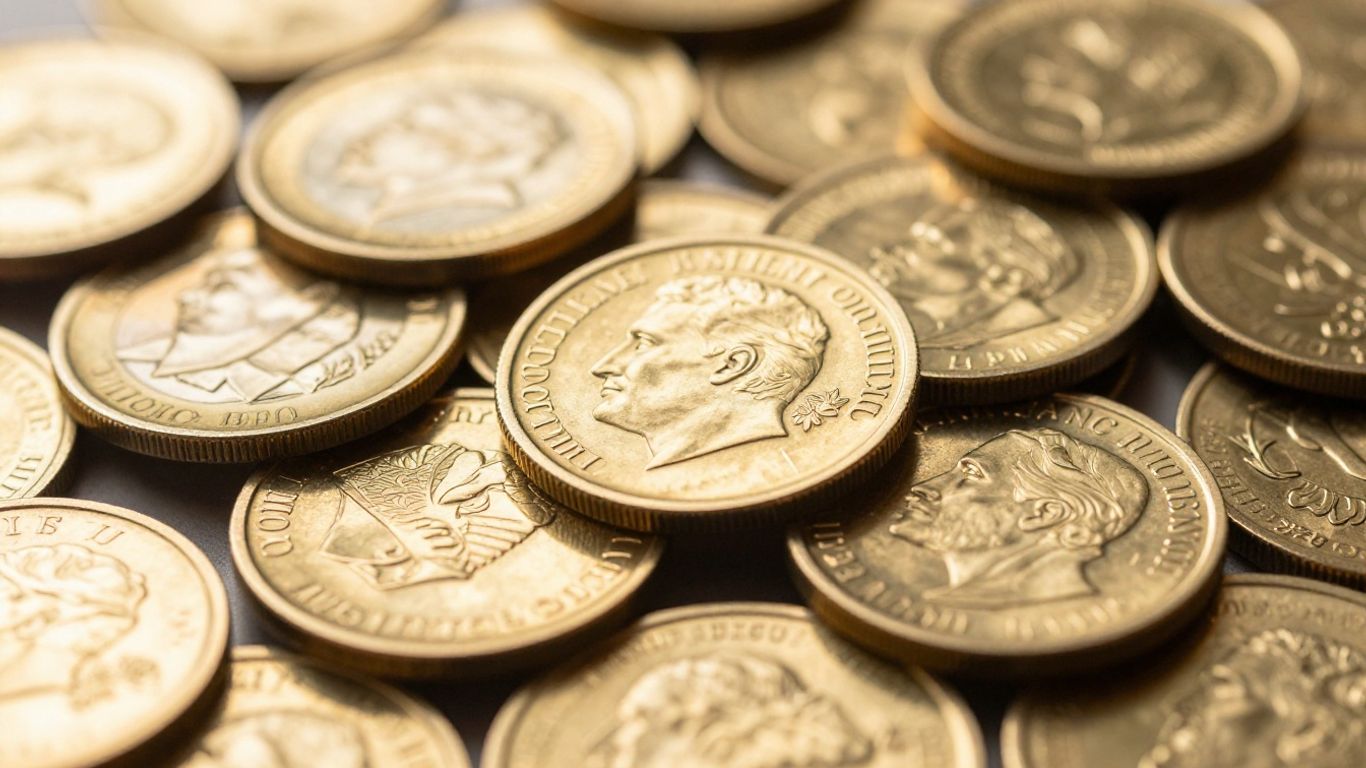 Collection de pièces d'or professionnelles