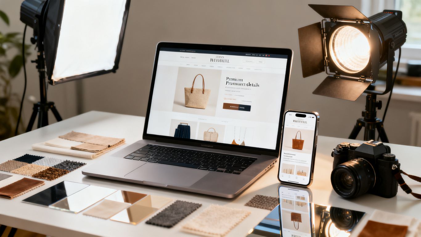 Amazon product detail page with polished product photography