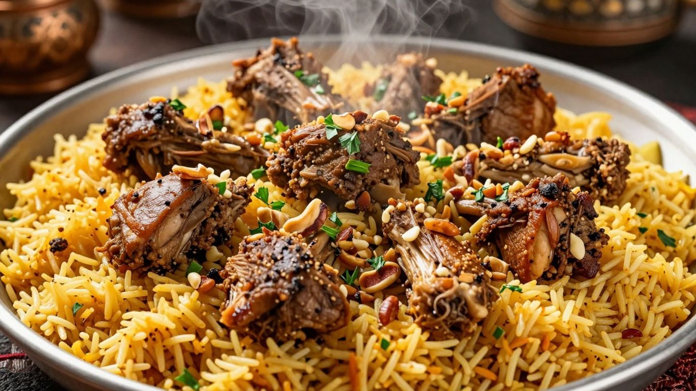 Omani lamb and rice main course
